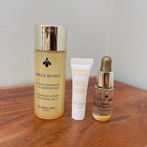 3-piece New Guerlain Abeille Royale skincare set travel size